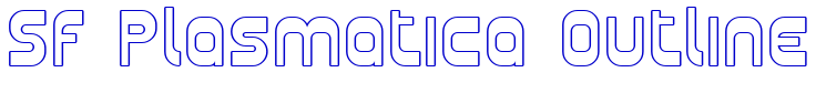SF Plasmatica Outline шрифт